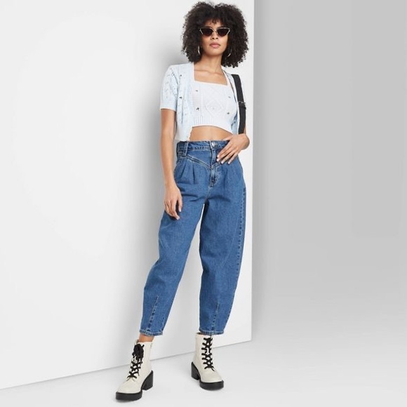 Wild Fable Balloon Leg Taper Jeans 